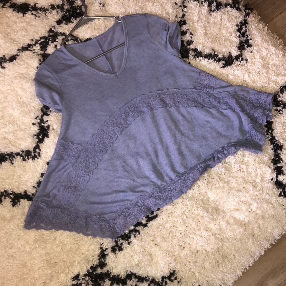 Flowy periwinkle top